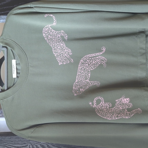 Leopard graphic boxy sweatshirt - Picture 3 of 5